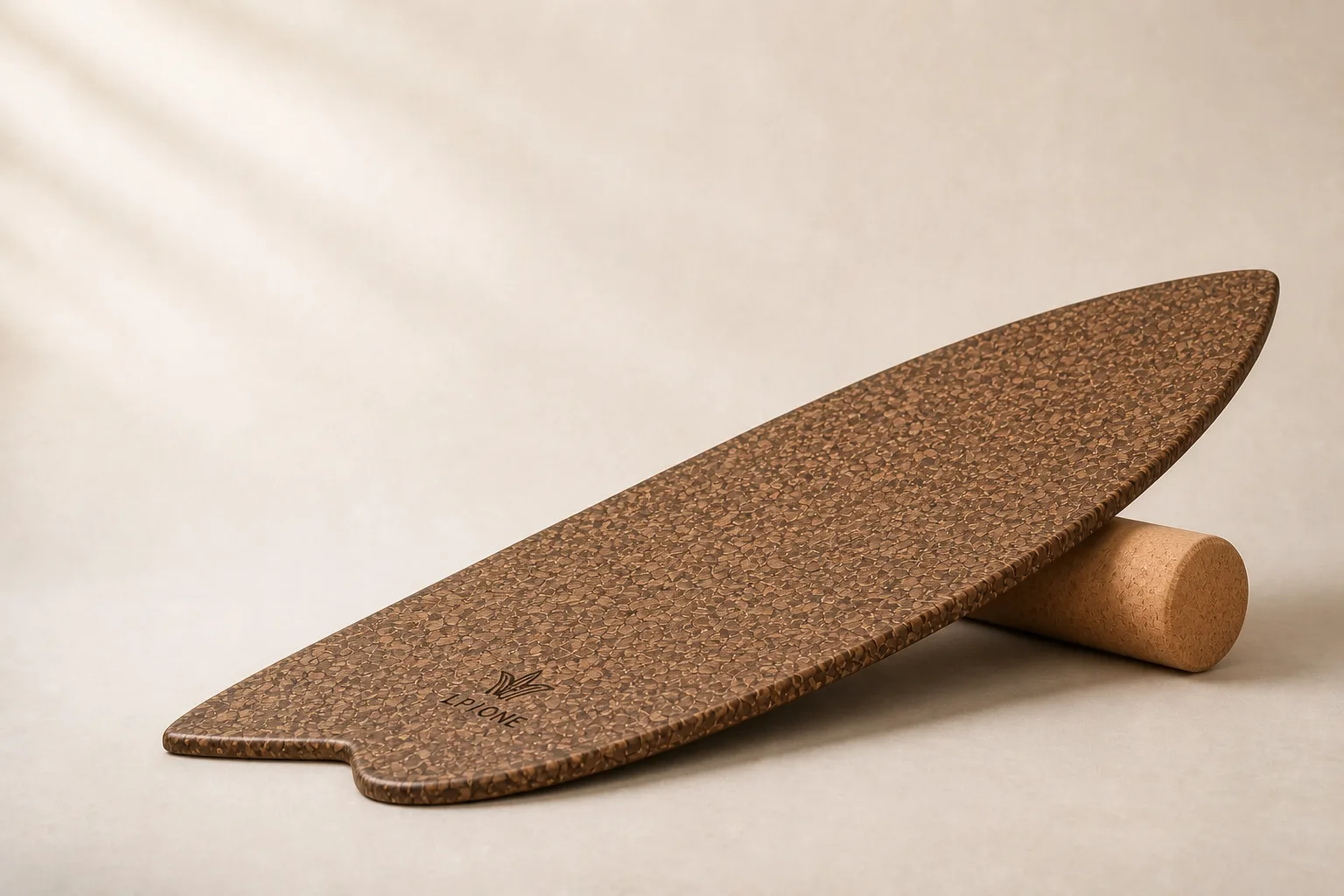 LeafCore balance board concept displayed as a refined consumer product